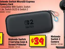 JB Hi-Fi Nintendo Switch 2 Carrying Case & Screen Protector offer