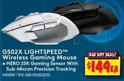 JB Hi-Fi G502X LIGHTSPEED Wireless Gaming Mouse offer