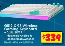 JB Hi-Fi G512 X 98 Wireless Gaming Keyboard offer