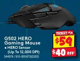 JB Hi-Fi Logitech G502 HERO Gaming Mouse offer