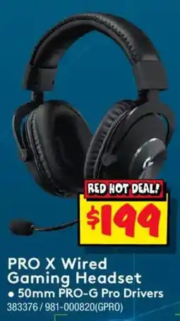 JB Hi-Fi PRO X Wired Gaming Headset offer