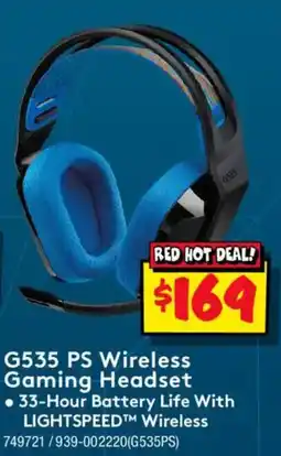 JB Hi-Fi G535 PS Wireless Gaming Headset offer