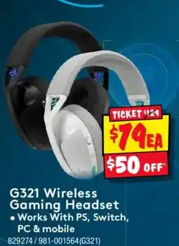 JB Hi-Fi G321 Wireless Gaming Headset offer