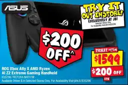 JB Hi-Fi ROG Xbox Ally X AMD Ryzen AI Z22 Extreme Gaming Handheld offer