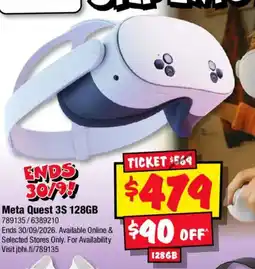 JB Hi-Fi Meta Quest 3S 128GB offer