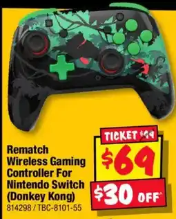 JB Hi-Fi Rematch Wireless Gaming Controller For Nintendo Switch (Donkey Kong) offer