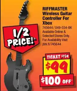 JB Hi-Fi Riffmaster Wireless Guitar Controller For Xbox offer