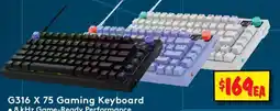 JB Hi-Fi G316 X 75 Gaming Keyboard offer
