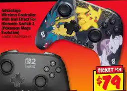 JB Hi-Fi Advantage Wireless Controller With Hall Effect For Nintendo Switch 2 (Pokemon Mega Evolution) offer