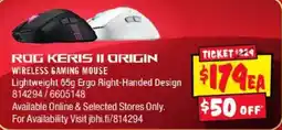 JB Hi-Fi Rog Keris II Origin Wireless Gaming Mouse offer