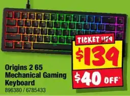 JB Hi-Fi Origins 2 65 Mechanical Gaming Keyboard offer