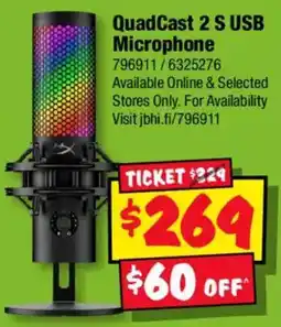 JB Hi-Fi QuadCast 2 S USB Microphone offer