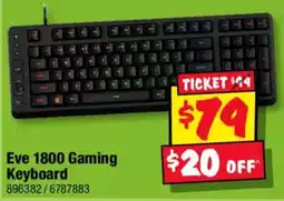 JB Hi-Fi Eve 1800 Gaming Keyboard offer
