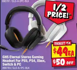 JB Hi-Fi GHS Eternal Stereo Gaming Headset offer