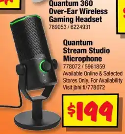 JB Hi-Fi Quantum Stream Studio Microphone offer