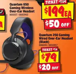 JB Hi-Fi JBL Quantum 650 Gaming Wireless Over-Ear Headset offer