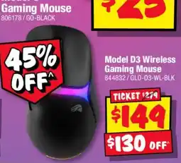 JB Hi-Fi Model D3 Wireless Gaming Mouse offer