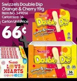 Campbells Wholesale Swizzels Double Dip Orange & Cherry offer