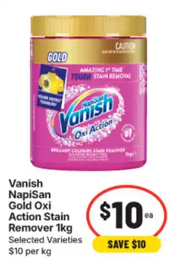 IGA Vanish NapiSan Gold Oxi Action Stain Remover offer