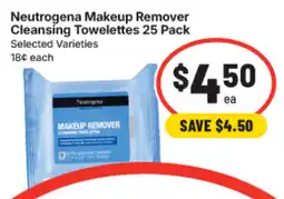 IGA Neutrogena Makeup Remover Cleansing Towelettes offer