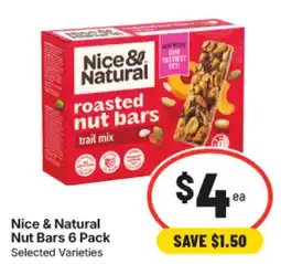 IGA Nice & Natural Nut Bars offer