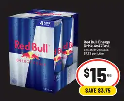 IGA Red Bull Energy Drink offer