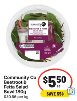IGA Community Co Beetroot & Fetta Salad Bowl offer