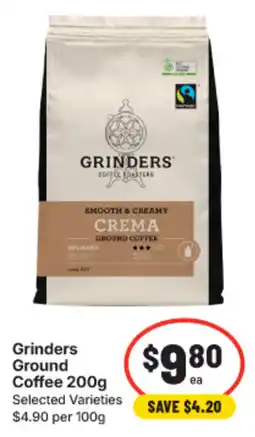 IGA Grinders Ground Coffee offer