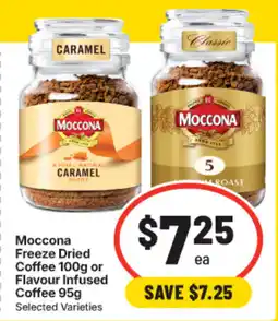 IGA Moccona Freeze Dried Coffee or Flavour Infused Coffee offer