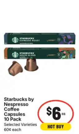 IGA Starbucks by Nespresso Coffee Capsules offer