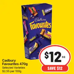 IGA Cadbury Favourites Selected Varieties offer