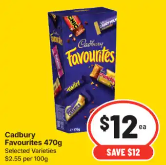 IGA Cadbury Favourites Selected Varieties offer