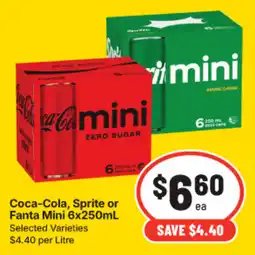IGA Coca-Cola, Sprite or Fanta Mini offer