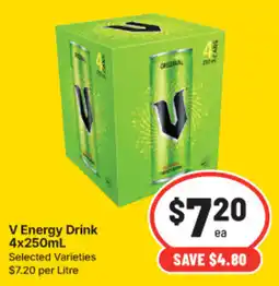 IGA V Energy Drink offer