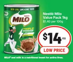 IGA Nestlé Milo Value Pack offer
