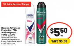 IGA Rexona Advanced Protection Antiperspirant Spray offer
