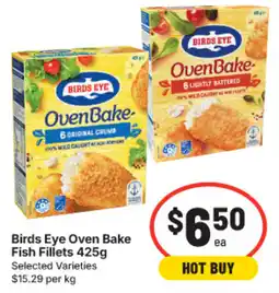 IGA Birds Eye Oven Bake Fish Fillets offer