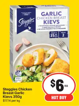 IGA Steggles Chicken Breast Garlic Kievs offer