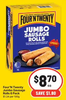 IGA Four'N Twenty Jumbo Sausage Rolls offer