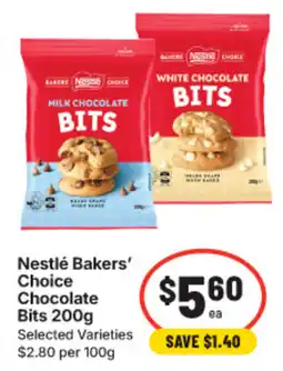 IGA Nestlé Bakers' Choice Chocolate Bits offer