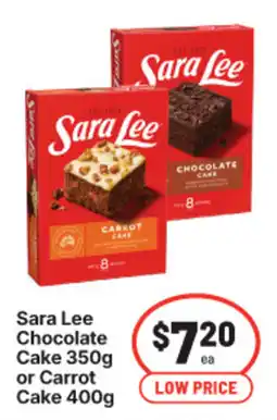 IGA Sara Lee Chocolate Cake or Carrot Cake offer