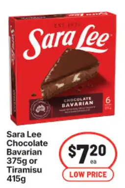 IGA Sara Lee Chocolate Bavarian offer