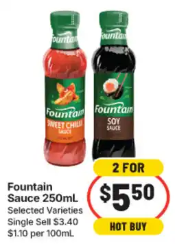 IGA Fountain Sauce 250mL Selected Varieties offer