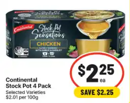 IGA Continental Stock Pot 4 Pack Selected Varieties offer