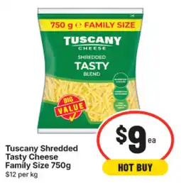 IGA Tuscany Shredded Tasty Cheese offer