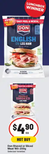IGA Don Shaved or Sliced Meat offer