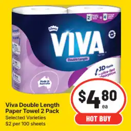 IGA Viva Double Length Paper Towel offer
