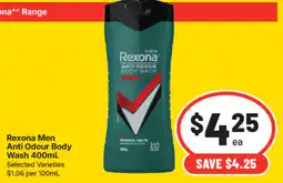 IGA Rexona Men Anti Odour Body Wash offer