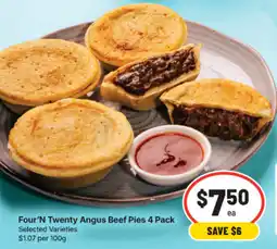 IGA Four'N Twenty Angus Beef Pies offer
