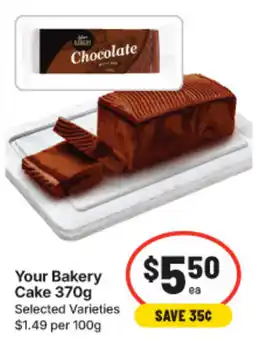 IGA Your Bakery Cake offer